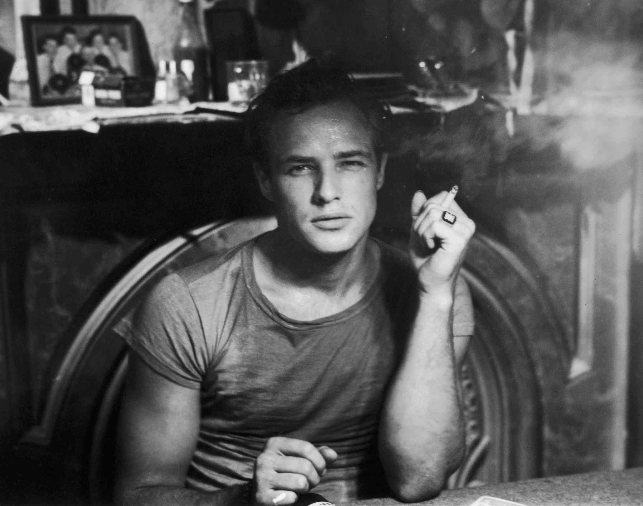 Marlon Brando in a scene from 'A Streetcar Named Desire'