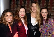 From left: America Ferrera, Amber Tamblyn, Blake Lively and Alexis Bledel in 2017