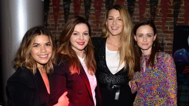 From left: America Ferrera, Amber Tamblyn, Blake Lively and Alexis Bledel in 2017