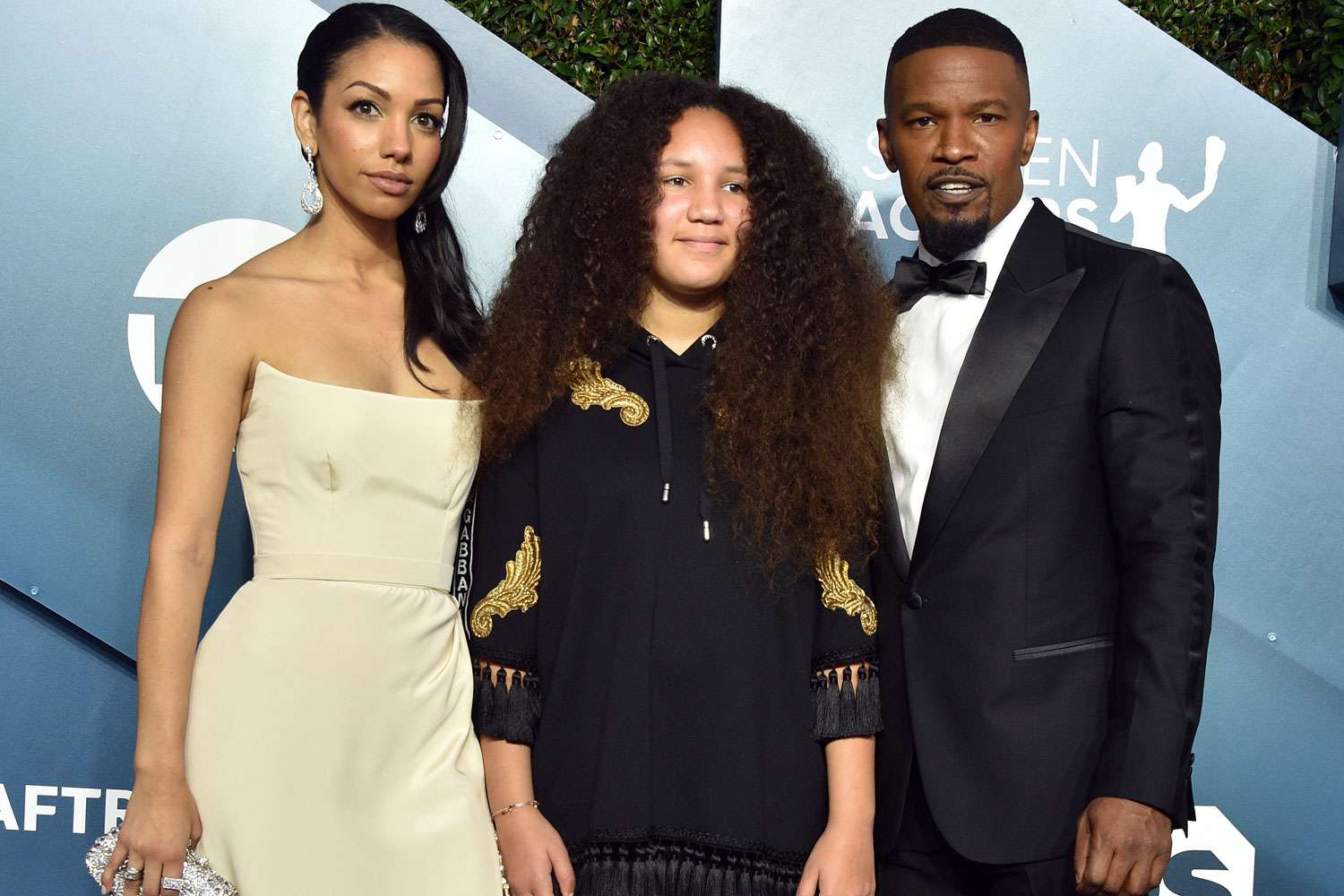 Corinne Foxx, Annalise Bishop and Jamie Foxx attend the 26th Annual Screen ActorsÂ Guild Awards at The Shrine Auditorium on January 19, 2020 in Los Angeles, California. 