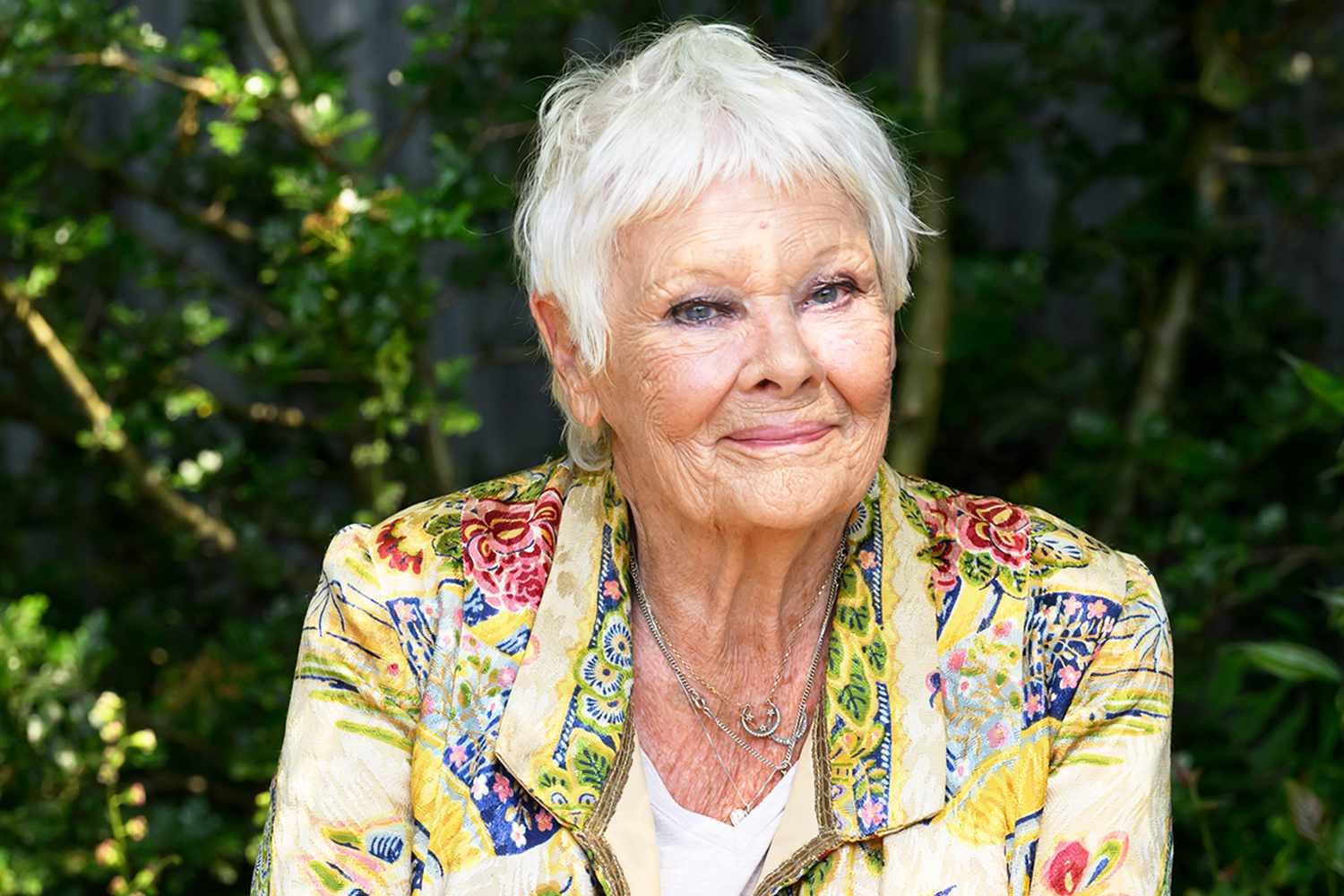 Judi Dench attends The RHS Chelsea Flower Show at Royal Hospital Chelsea on May 20, 2024 in London, England.