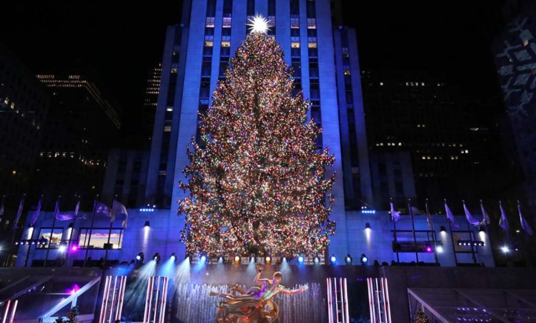 Rockefeller Center Christmas tree.