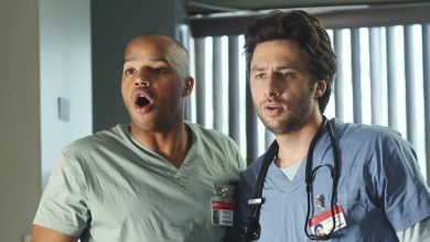 Scrubs, (from left): Donald Faison, Zach Braff,