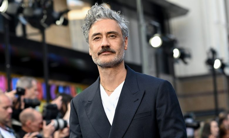 Taika Waititi poses at the premiere of Lightyear in London.