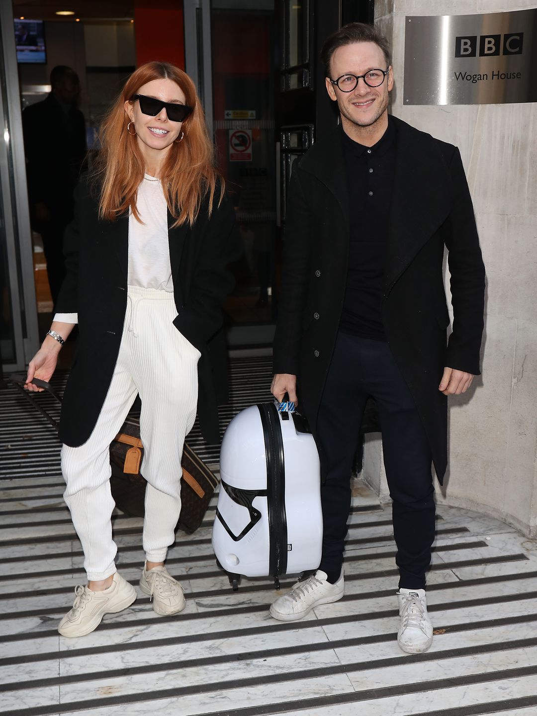 Stacey Dooley walking with Kevin Clifton