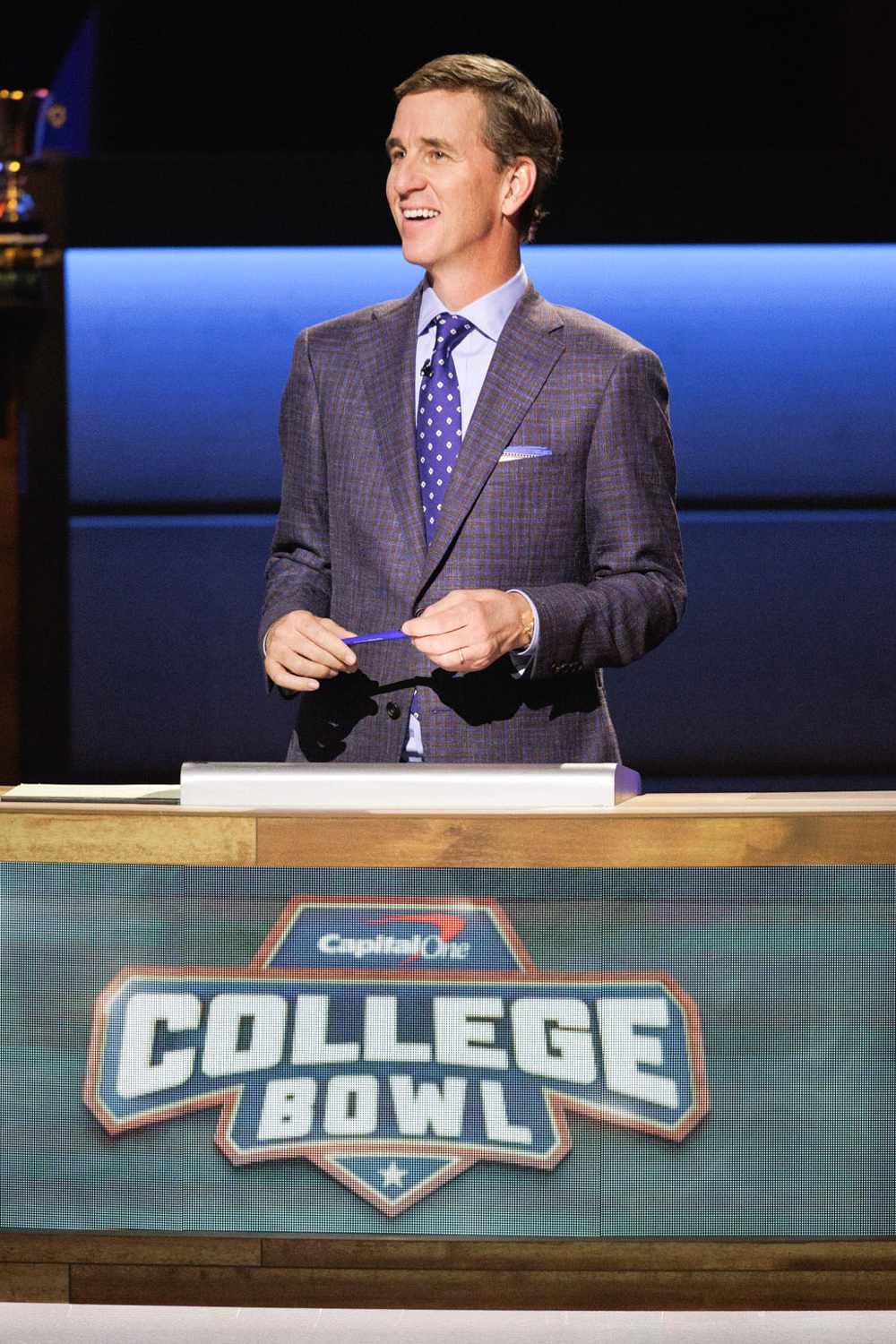 Cooper Manning announces during the Capital One College Bowl.