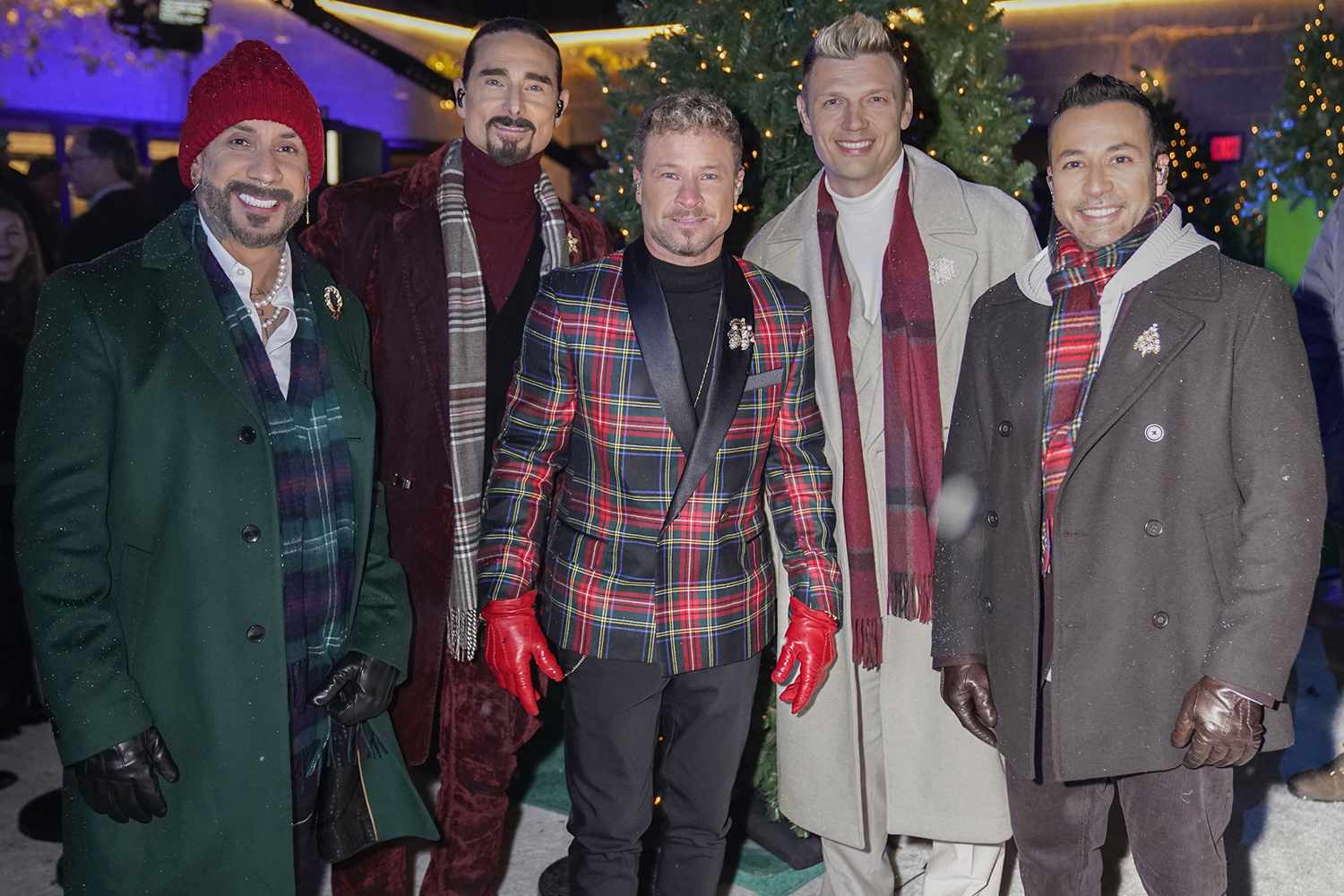 Backstreet Boys attend Christmas in Rockefeller Center