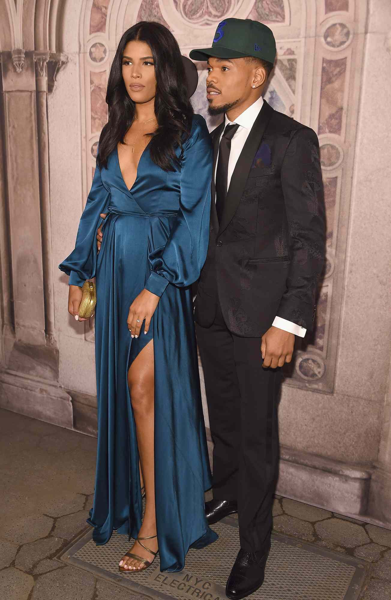 Kirsten Corley and Chance the Rapper attend the Ralph Lauren 50th Anniversary event during New York Fashion Week at Bethesda Terrace on September 7, 2018 in New York City