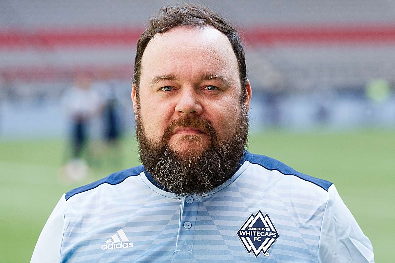 Chris Gauthier poses for a picture during the Legends And Stars: Whitecaps FC Charity Alumni match 