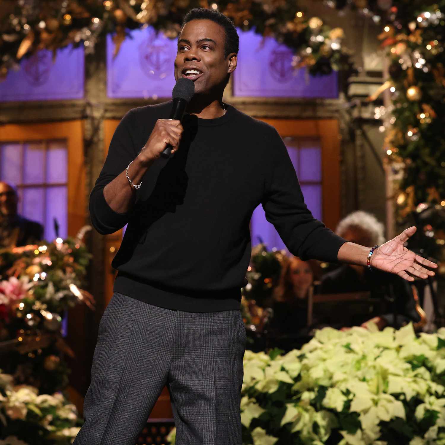 Saturday Night Live host Chris Rock during the monologue