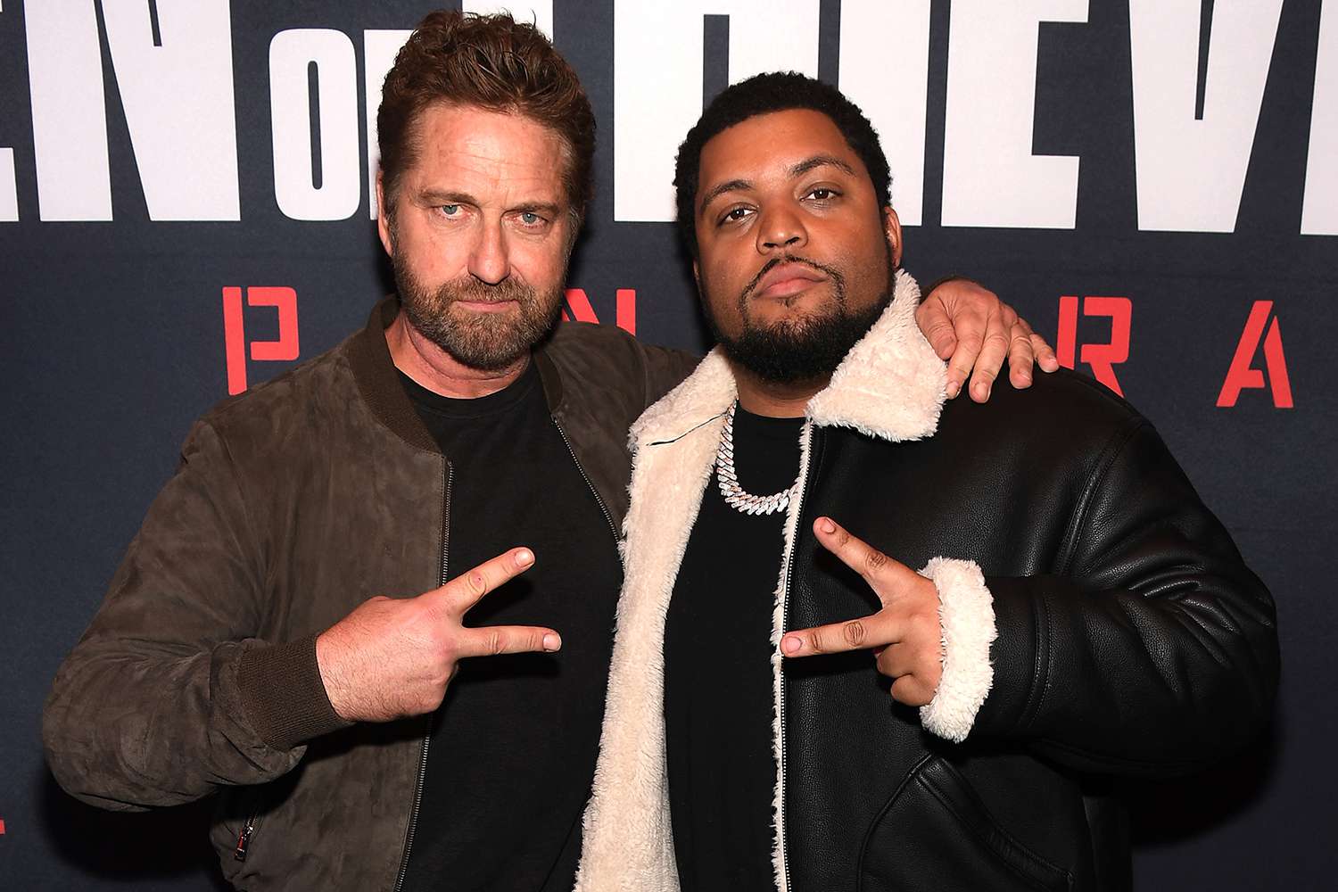 Gerard Butler and O'Shea Jackson Jr. attend DEN OF THIEVES 2: PANTERA