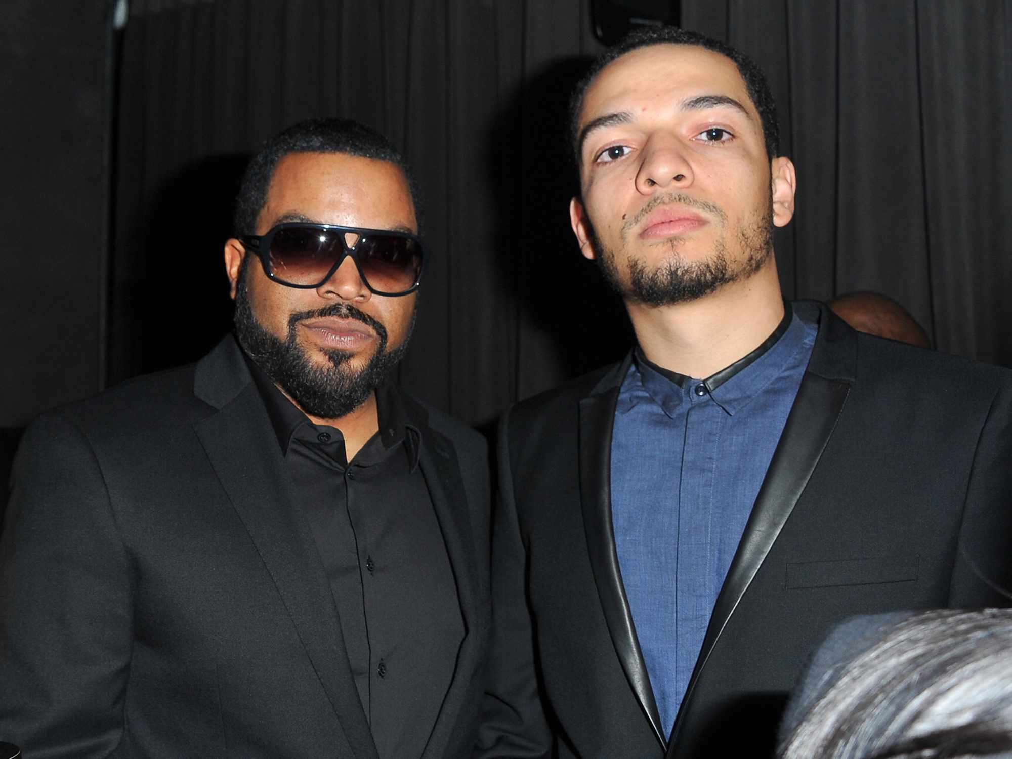 ce Cube and producer Darrell Jackson pose backstage during the All Def Movie Awards at Lure Nightclub on February 24, 2016