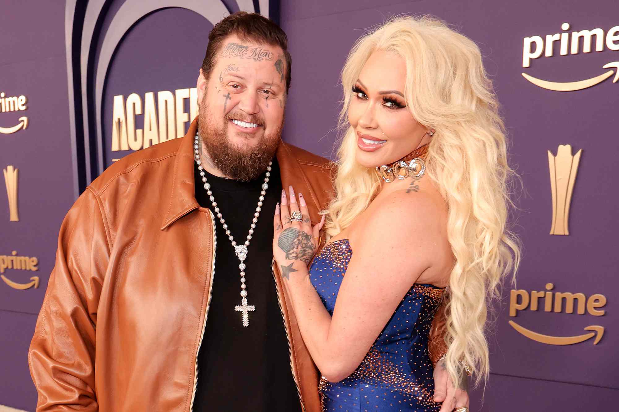 Jelly Roll and Bunnie XO at the 59th Academy of Country Music Awards from Ford Center at The Star on May 16, 2024 in Frisco, Texas.