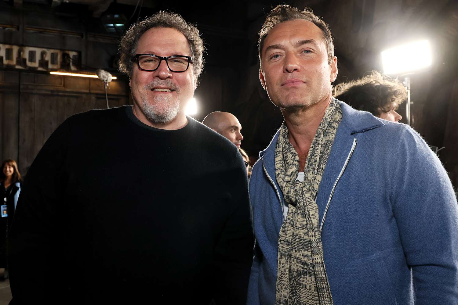 Jon Favreau and Jude Law attend the Star Wars: Skeleton Crew launch event at Disneyland