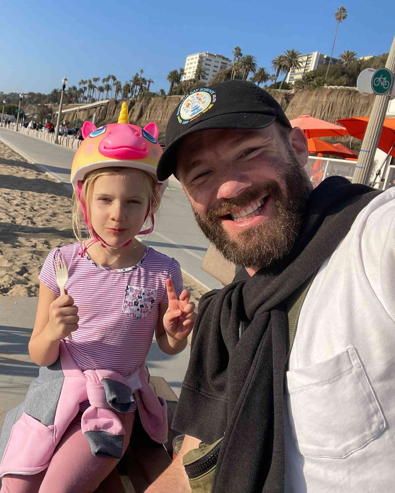 Julian Edelman and his daughter Lily. 