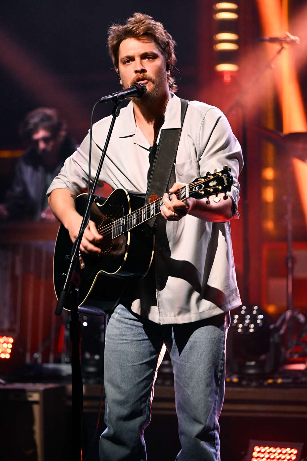 Musical guest Luke Grimes performs on 'The Tonight Show Starring Jimmy Fallon' on Tuesday, November 12, 2024.