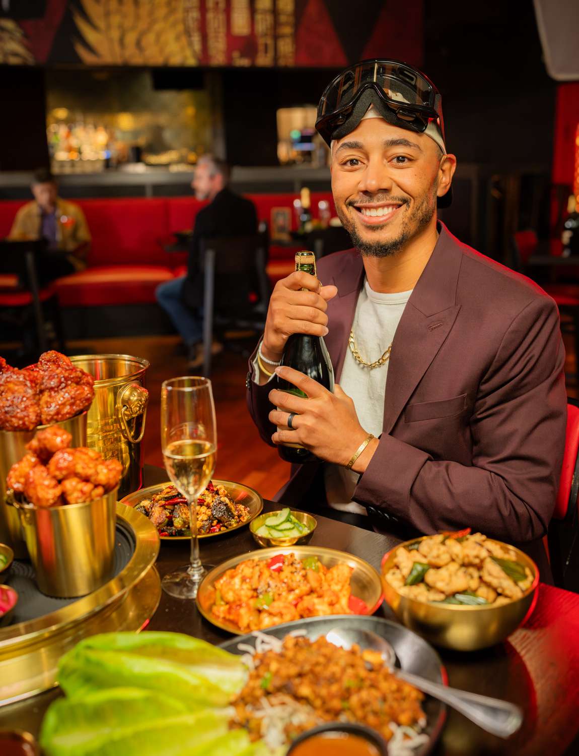 World Series Champion Mookie Betts Celebrates His Win with P.F. Chang