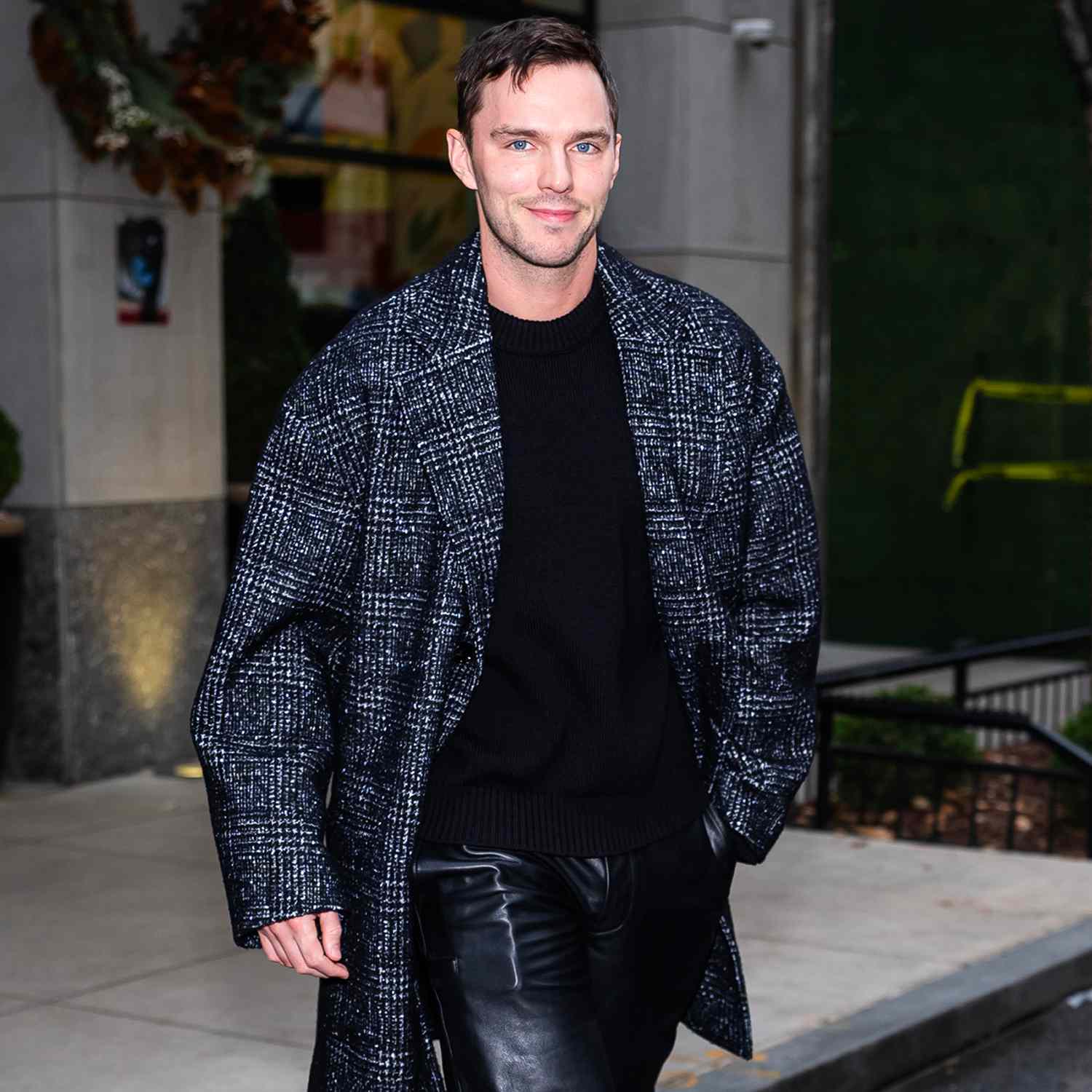 Nicholas Hoult is seen in Midtown on December 19, 2024 in New York City. 