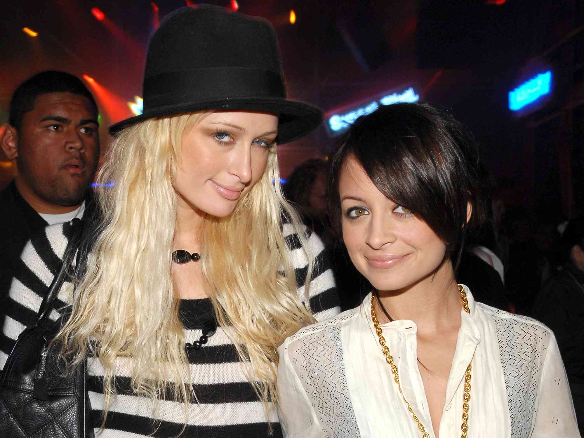 Paris Hilton and Nicole Richie at the Raleigh Studios in Los Angeles, California