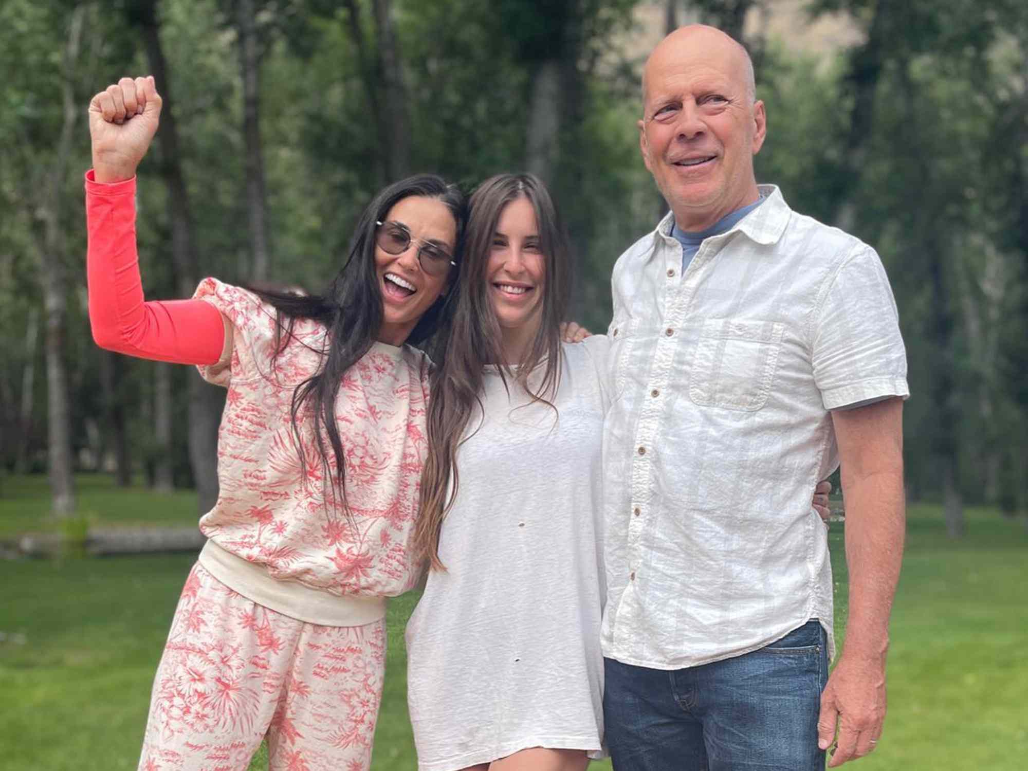 Demi Moore, Scout Willis, Bruce Willis