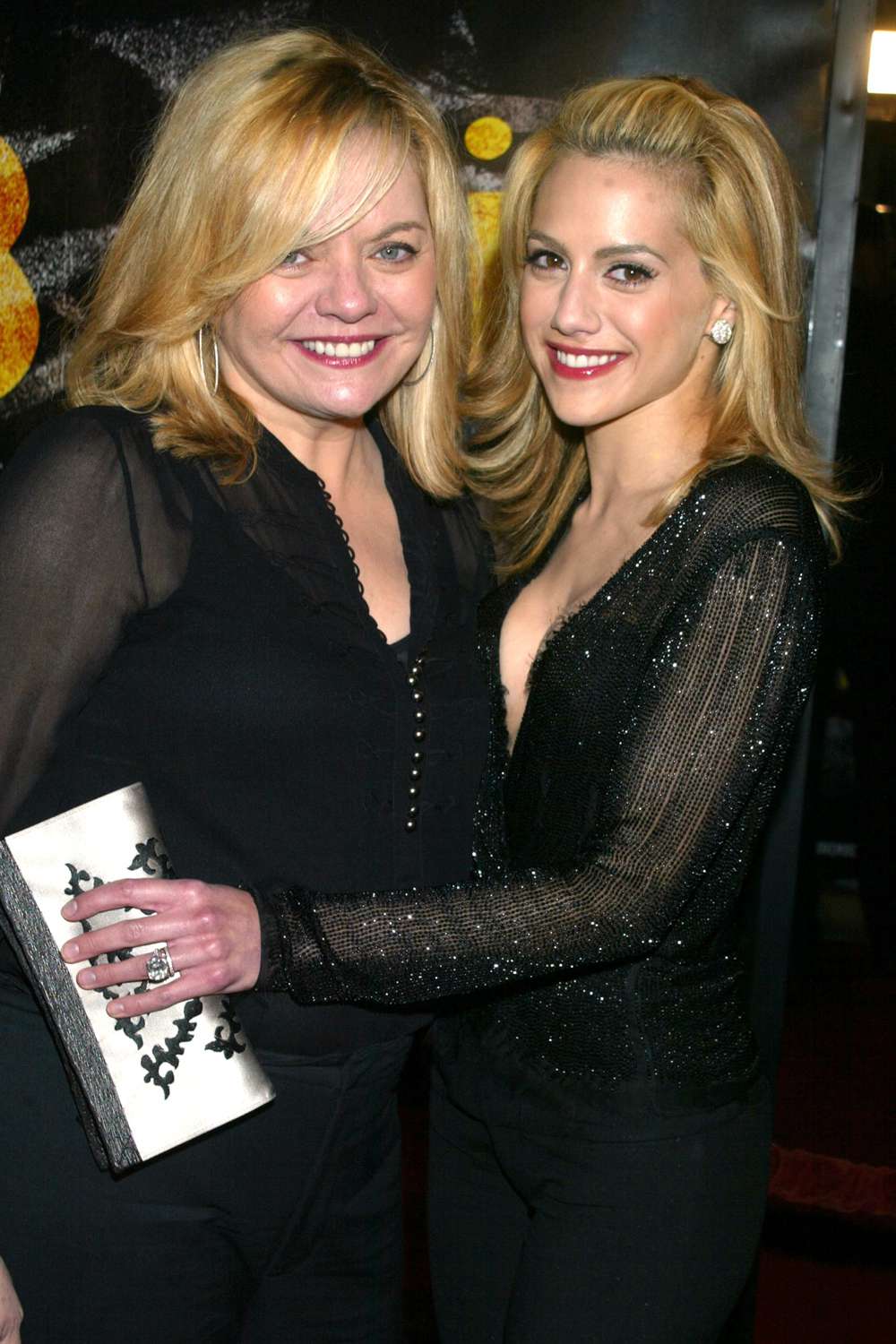 Brittany Murphy and mom Sharon at the Mann Village Theatre in Westwood, California.