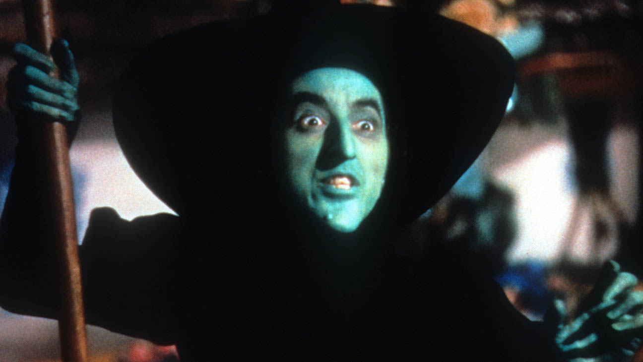 The Wicked Witch in the 'Wizard of Oz,' played by Margaret Hamilton.