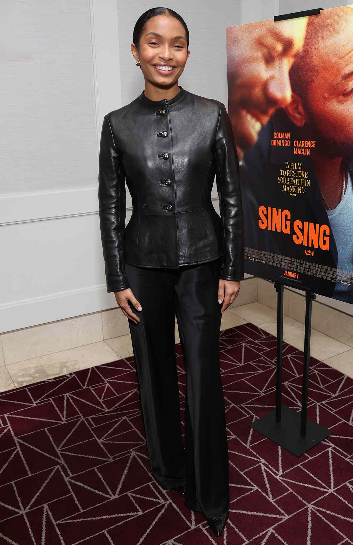 Yara Shahidi attends a Special Screening of A24's Sing Sing