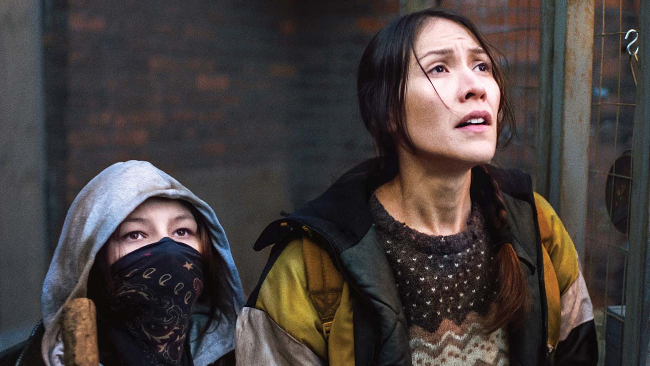 Brooklyn Letexier-Hart and Elle-Máijá Tailfeathers in Night Raiders.