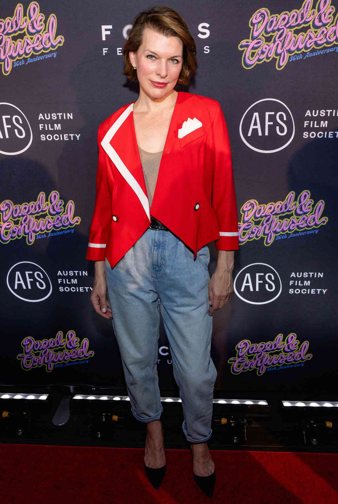  Milla Jovovich attends the 30th Anniversary Screening Of "Dazed And Confused" at The Contemporary Austin - Jones Center on September 28, 2024