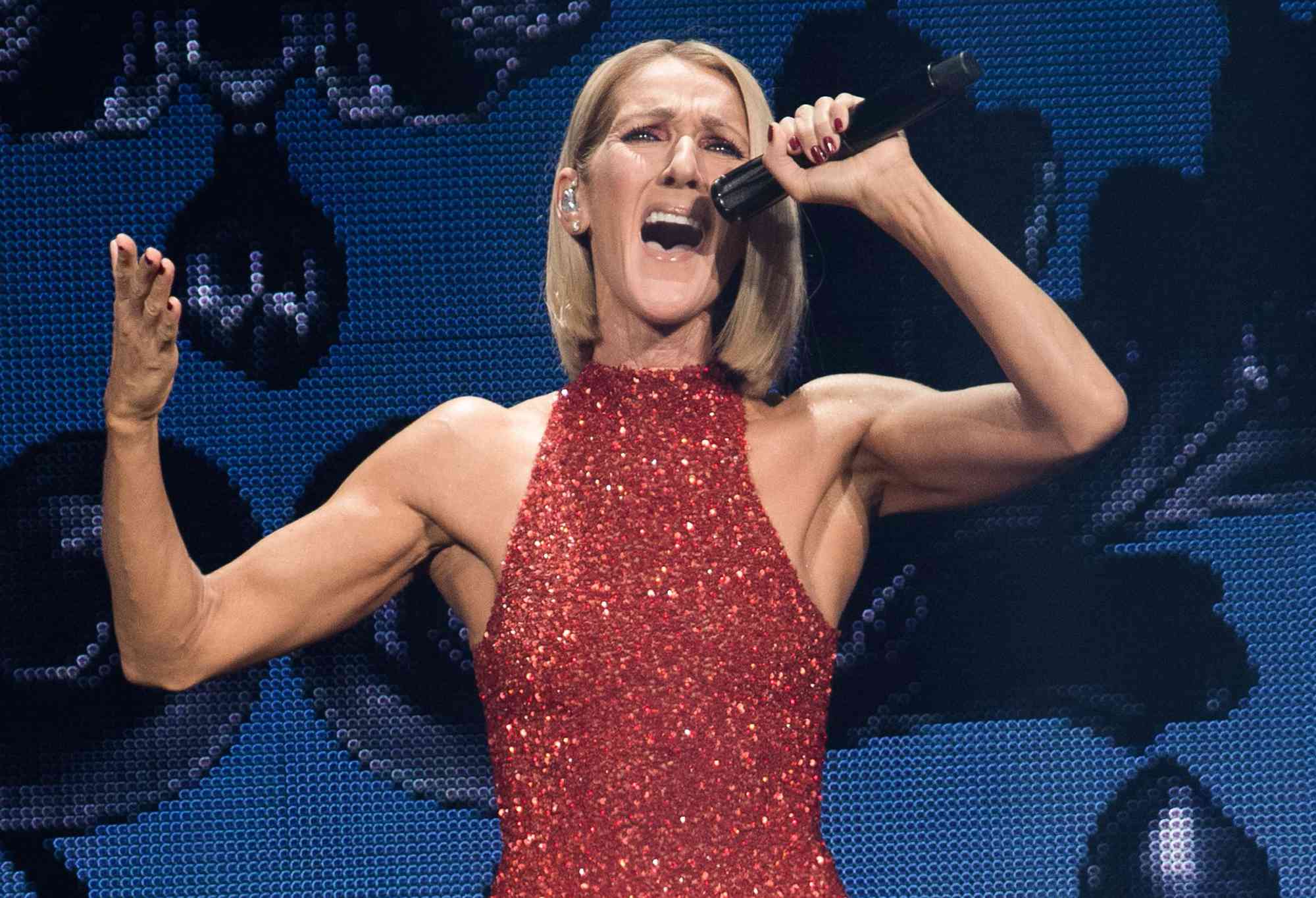 Celine Dion performs on the opening night of her new world tour "Courage" on September 18, 2019. 