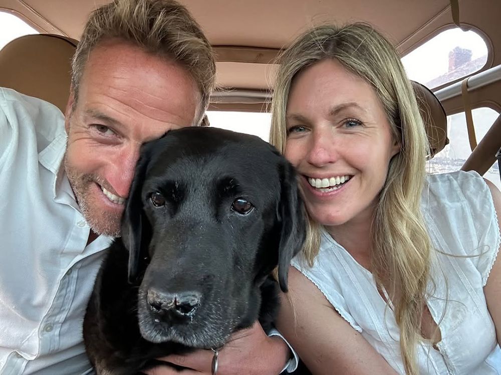 Ben and Marina Fogle with their dog