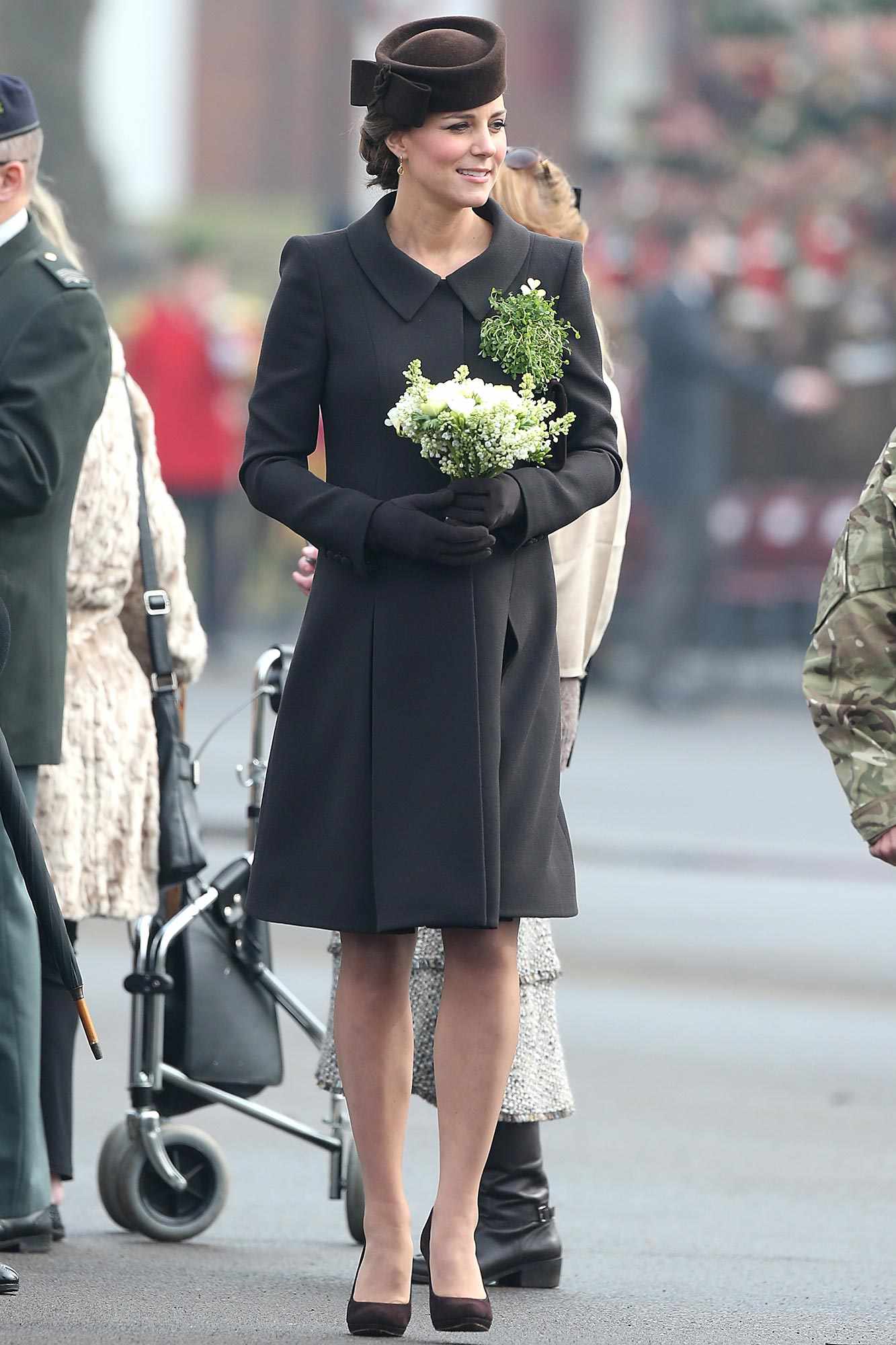 The Duke And Duchess Of Cambridge Attend St Patrick's Day Parade At Mons Barracks