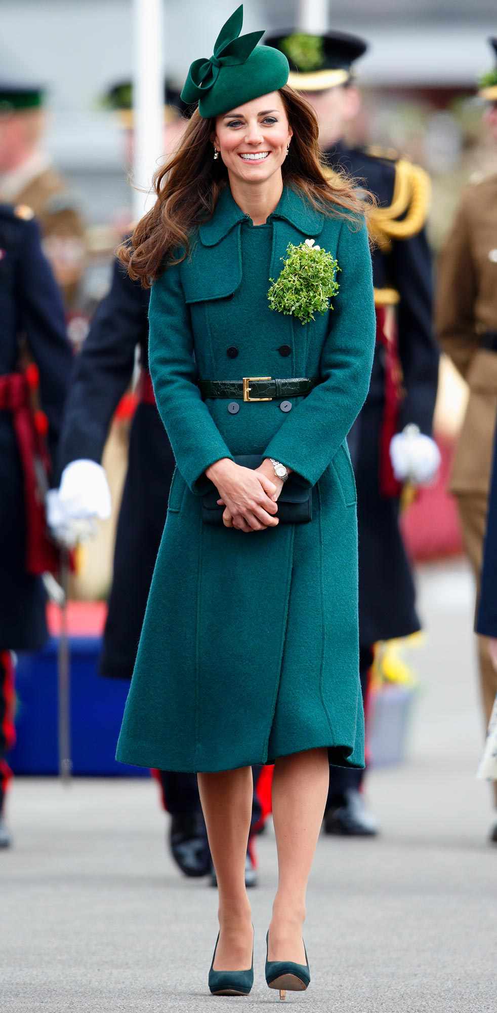 The Duke And Duchess Of Cambridge Attend The St Patrick's Day Parade At Mons Barracks, Aldershot