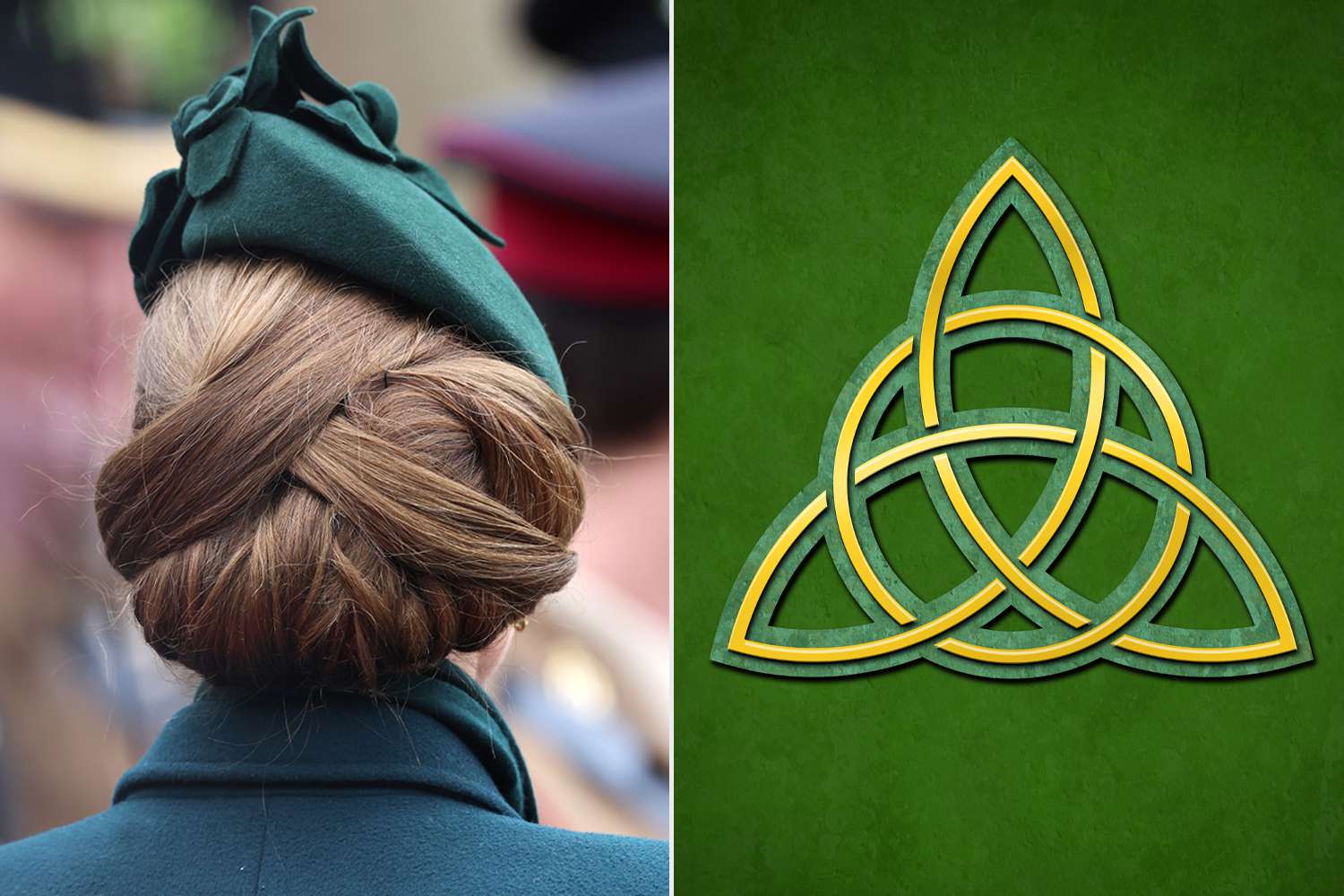 Catherine, Princess of Wales looks on during the 2025 Irish Guards' St. Patrick's Day Parade at Wellington Barracks on March 17, 2025 in London, England. Catherine, Princess of Wales attends the parade as Colonel of the Regiment. 