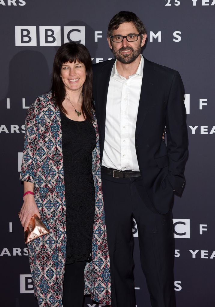 Louis Theroux standing with Nancy Strang