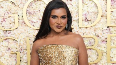 Mindy Kaling during the 82nd Annual Golden Globes held at The Beverly Hilton