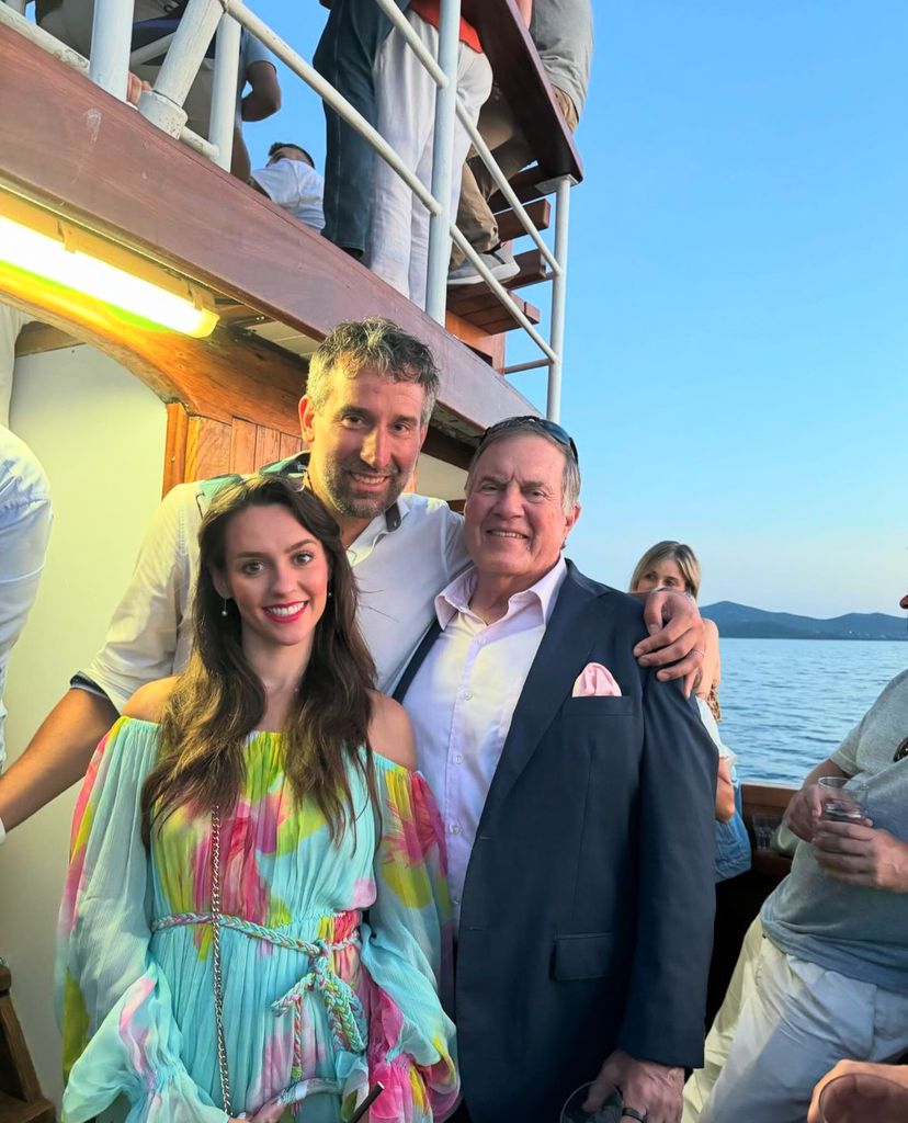 Photo shared by Croatia chess player Alojzije Jankovic of Bill Belichick and Jordon Hudson on a recent vacation