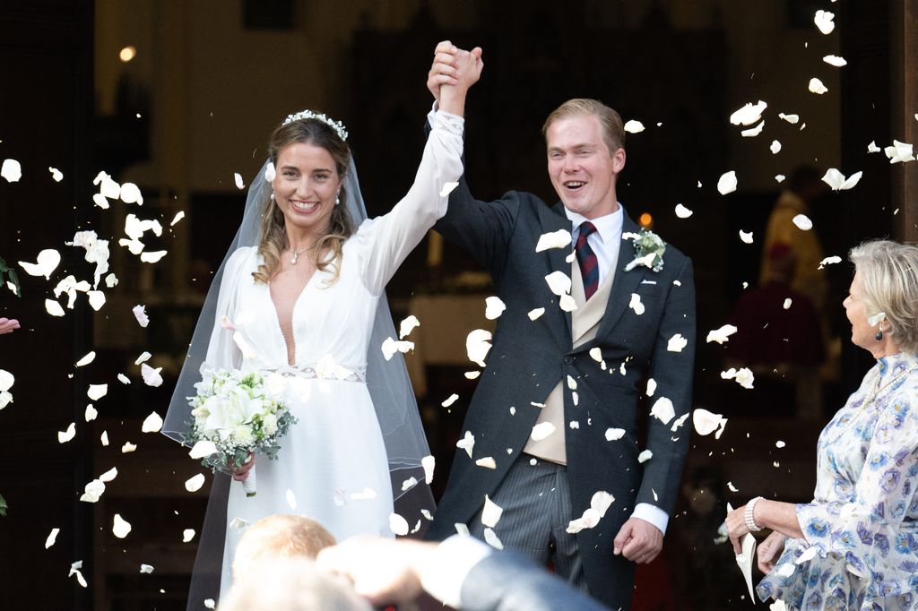 Archduke Alexander and Countess Natacha Roumiantzoff-Pachkevitch hosted their wedding ceremony at the Saint Pierre de Beloeil church, where his grandmother's funeral was held
