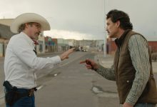 Joaquin Phoenix and Pedro Pascal in Eddington