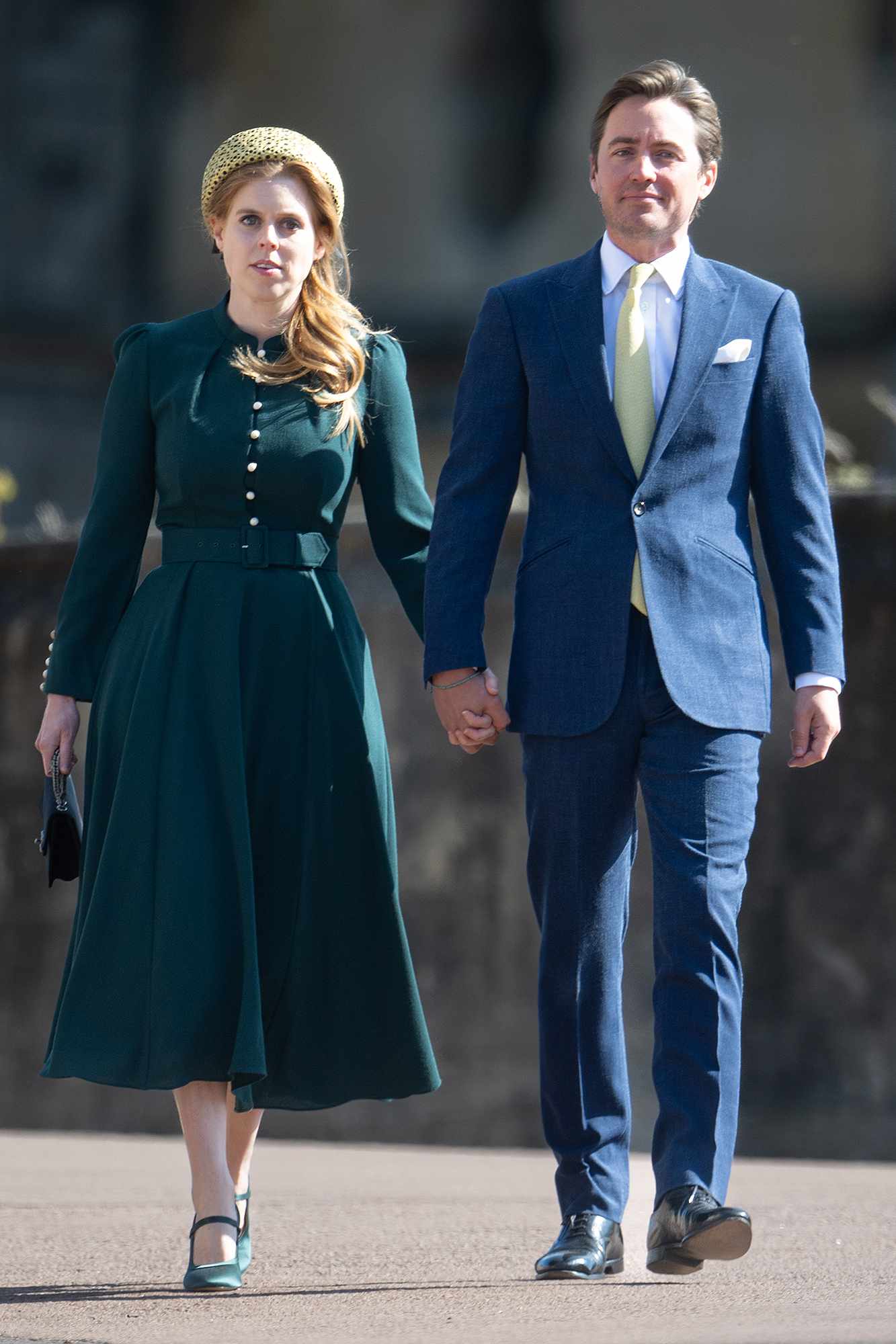 WINDSOR, ENGLAND - APRIL 20: Princess Beatrice Edoardo Mapelli Mozzi attend the Easter service at St George's Chapel on April 20, 2025 in Windsor, England