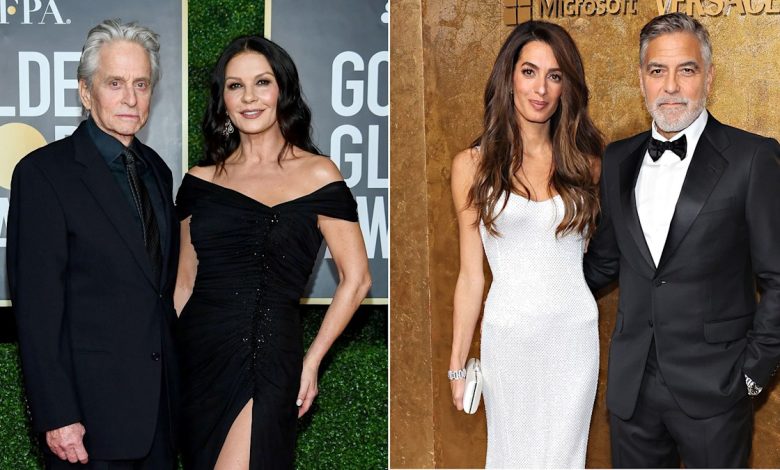 Celebrity couples with big age gaps: Michael Douglas & Catherine Zeta-Jones, George & Amal Clooney, more