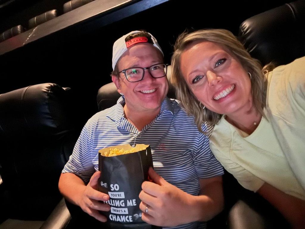 Dylan Dreyer and husband Brian fichera at the cinema
