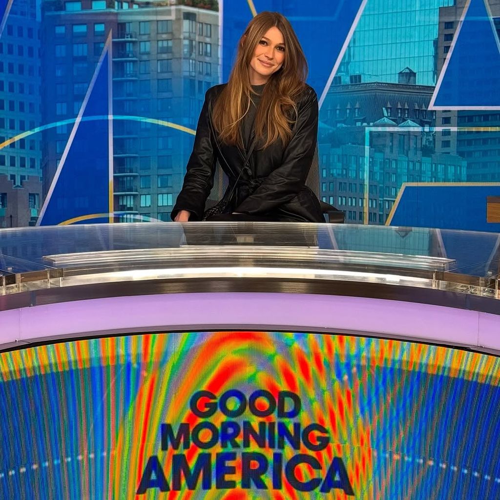 Amanda Dubin on set at GMA