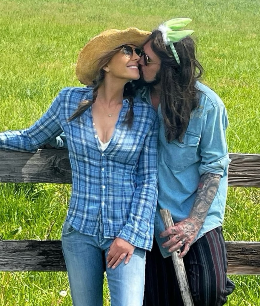 Photo shared by both Elizabeth Hurley and Billy Ray Cyrus on Easter Sunday seemingly confirming they are dating
