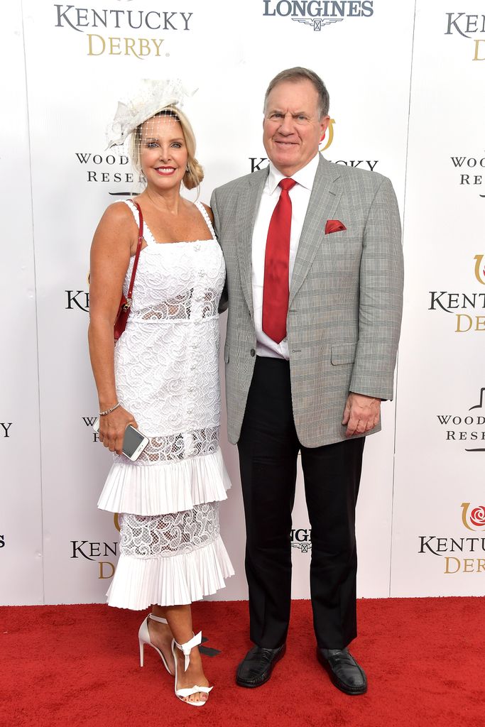 Linda Holliday and Bill Belichick attend the 145th Kentucky Derby at Churchill Downs on May 04, 2019 in Louisville, Kentucky