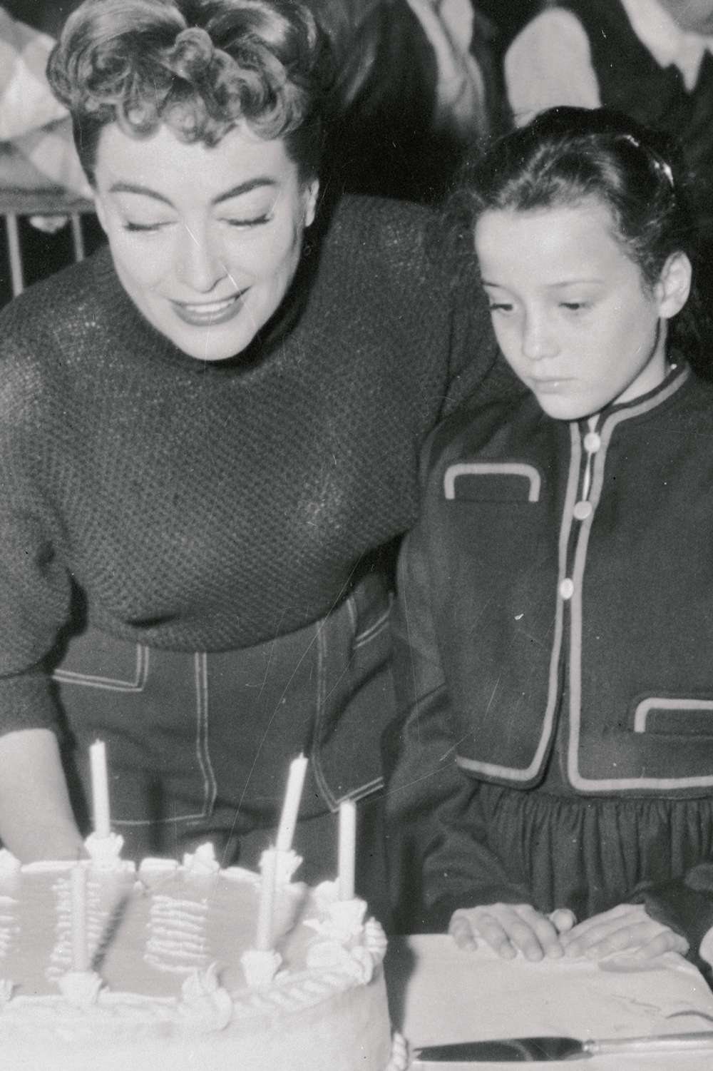 Joan Crawford with her daughter Cindy.