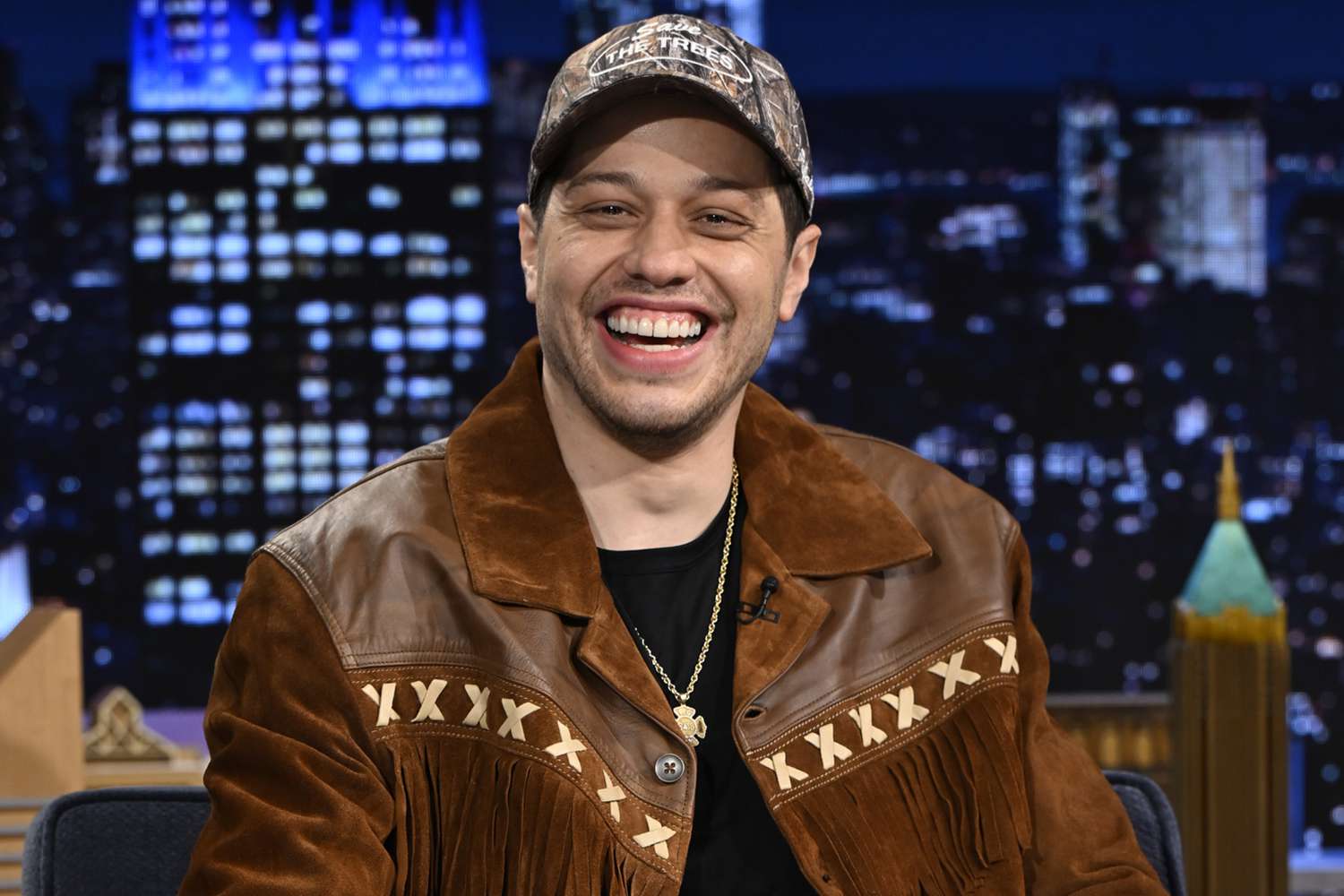  Pete Davidson during an interview on The Tonight Show Starring Jimmy Fallon