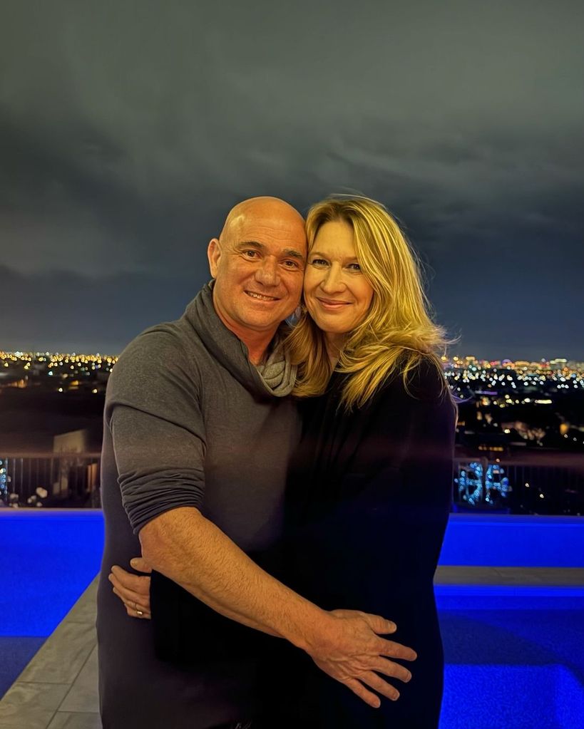 Andre Agassi shared this adorable photo to usher in 2024