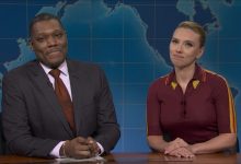 Michael Che and Scarlett Johansson on