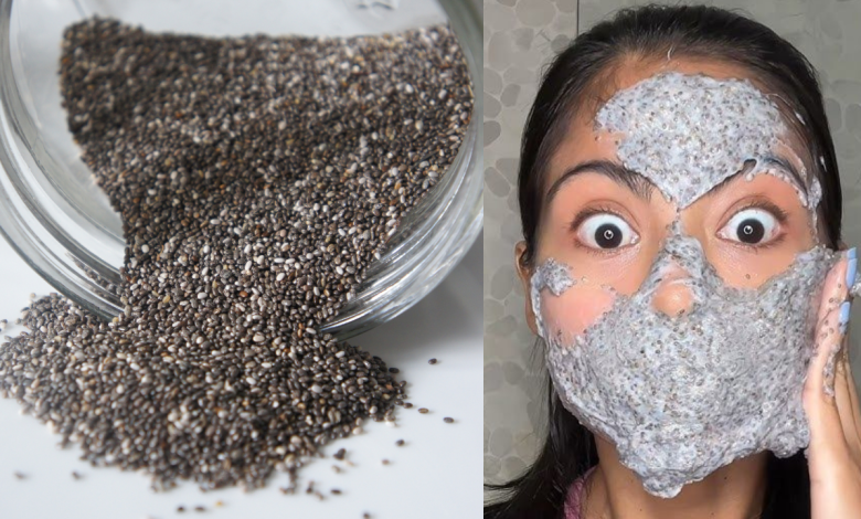 Chia seeds rice water mask that works perfectly on blackheads